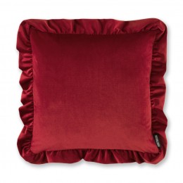 Paloma Home Filled Cushion Red Ruffle